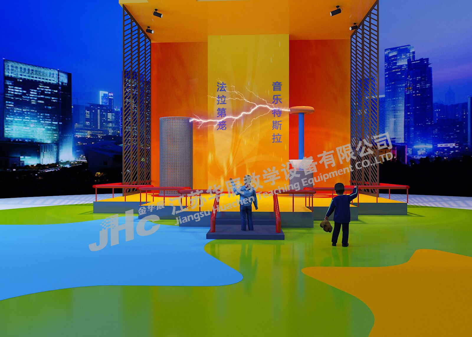 科普展品—音乐特斯拉放电