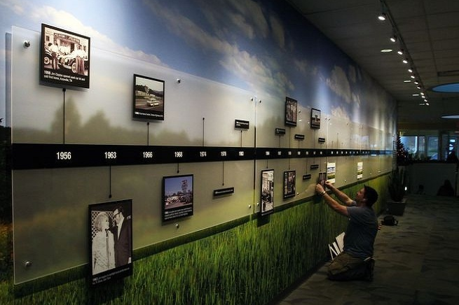 企业形象墙射灯